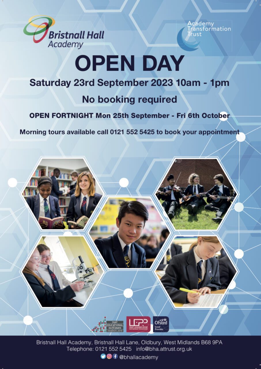 OPEN DAY Saturday 23rd September 2023