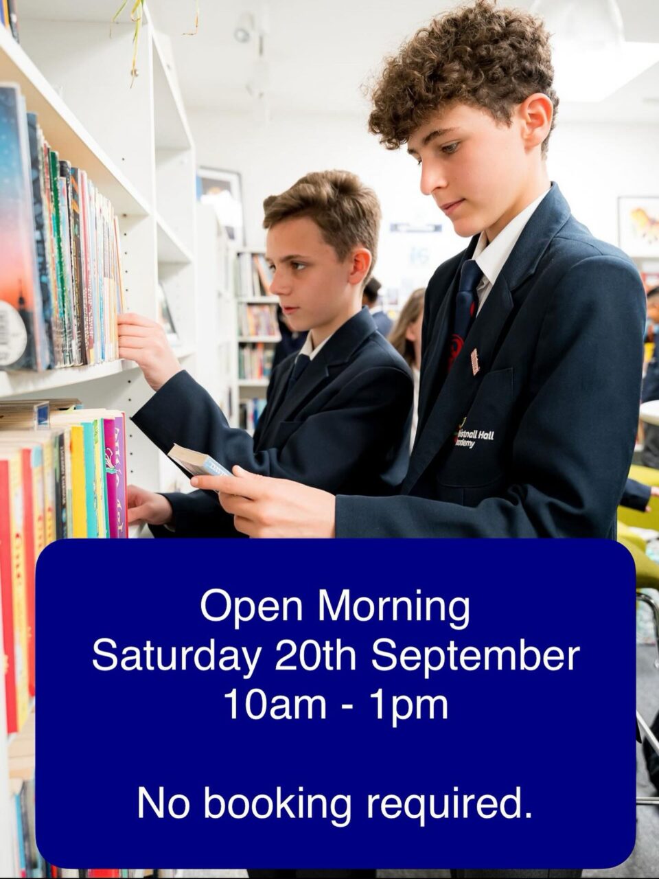 Open Morning Saturday 20th September 10am - 1pm